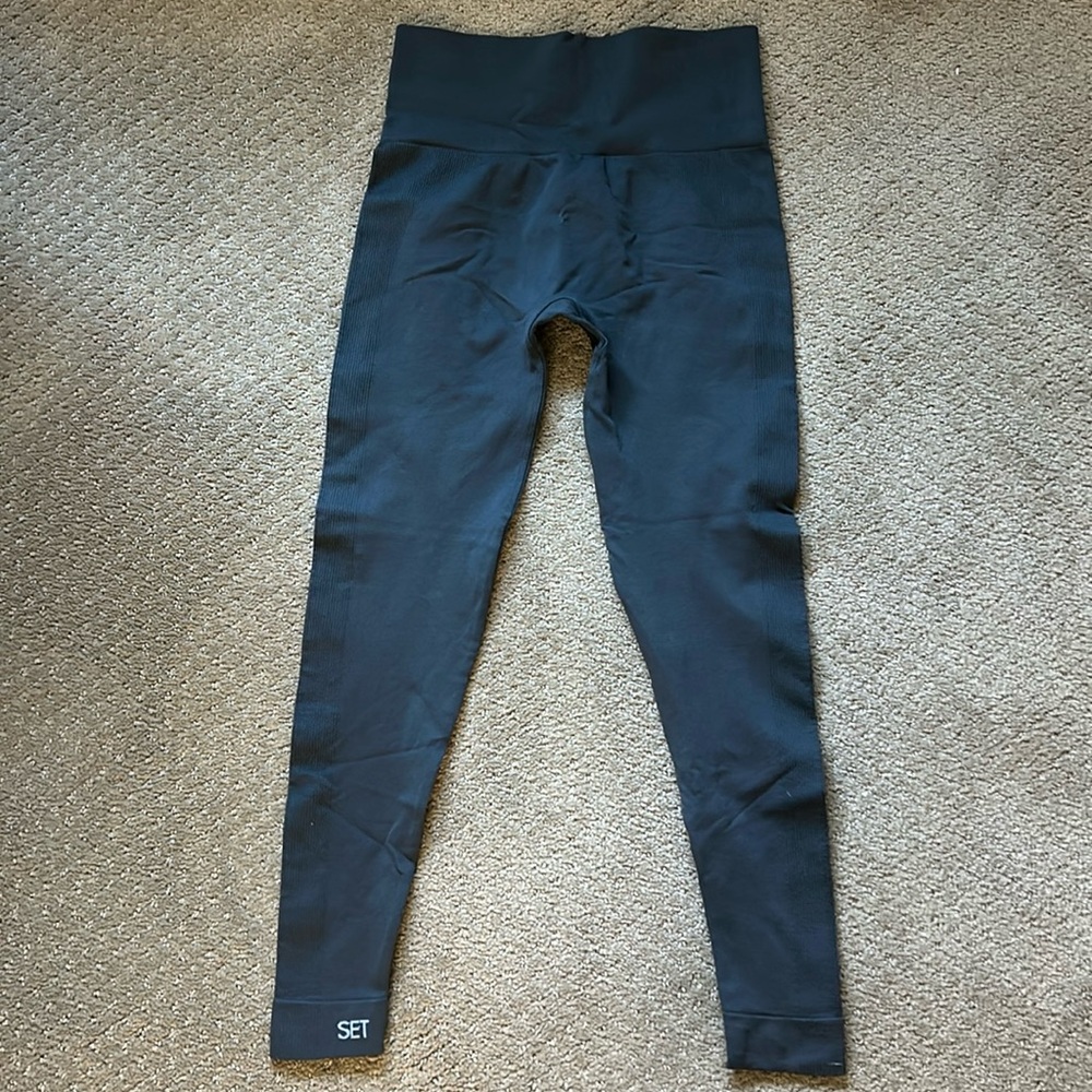 SET ACTIVE SCULPTFLEX POWER LEGGINGS- GREY M - Picture 3 of 3